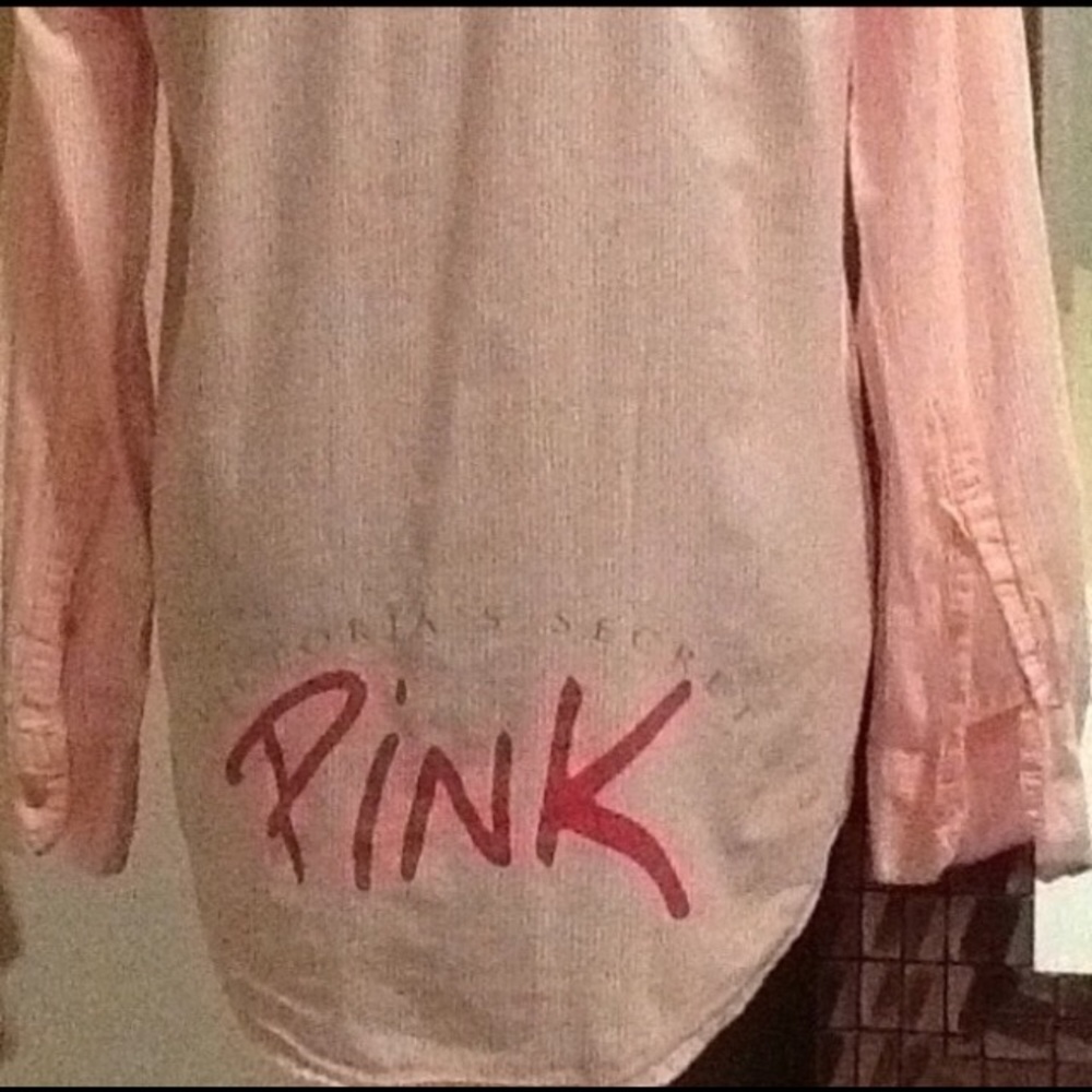 💕😍Victoria's secret PINK button down shirt😍💕